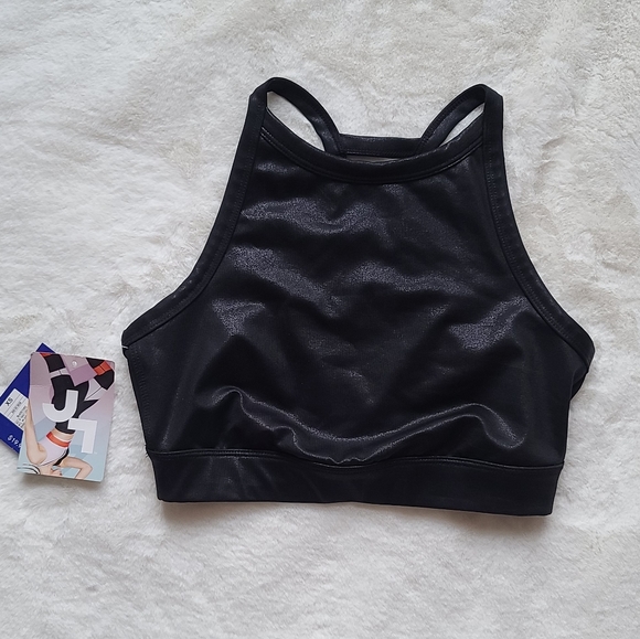 JoyLab Other - NWT Joy Lab 'High Shine' black sports bra